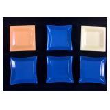 Lot of 6 Melamine Sauce Dishes