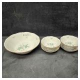Green Ming Mitterteich Bavaria Germany Bowl Set La