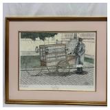 DM Carter Sr Fish Peddler Signed and Numbered Prin