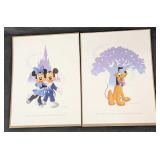 Disney Don Williams Donald Pluto Prints &  Mickey