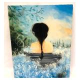 Signed Original Acrylic On Canvas