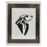 Lonely Dog Gold Geometric Black Suit Jacket Turquo