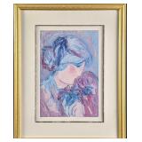 Barbara A Wood Vintage Limited Edition Lithograph