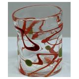 Vintage Orange Wackie Dot Juice Glass