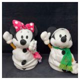 Disney Micky and Minnie Mouse Snowman Extendable P