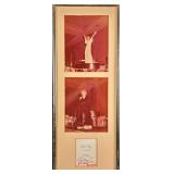 Harry Connick Autographed Testimonial Dinner Card