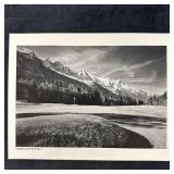 Chamonix Golf Club No. 7 Black & White Landscape P