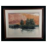 Vintage Original Sighed R. Graeme Framed Water Col