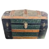 Antique Dome Top Steamer Trunk