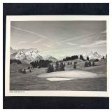 Villars Golf Club No. 9 Black and White Fine Art P