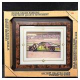 Kyle Petty #42 NASCAR Yardley Clock Framed Mello Y