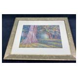 Original Pastel "The Old Tree" Christophe Cardot