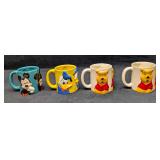 4 Disney 3D Mickey Mouse Donald Duck Winnie The Po