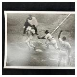 Silver Gelatin Print Baseball Action at Home Plate