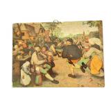 Pieter Bruegel Peasant Dance Print On Wood