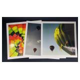 Large Colorful Hot Air Balloon Photos Lot Of Four