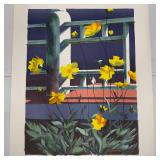 Yellow Flowers Wilcox Artist Proof AP Serigraph Lo