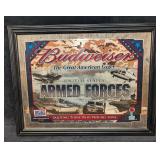 Budweiser United States Armed Forces Beer Mirror S