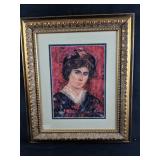 The Young Lorenzo by Edna Hibel Exclusive Framed P