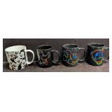 Disney Ceramic Black Neon Character And Mickey Mou