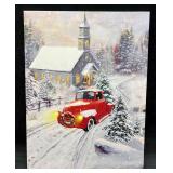 NIKKY HOME Stretched Light Up Canvas Christmas Pri