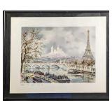 Framed Maurice Legendre Eiffel Tower Print