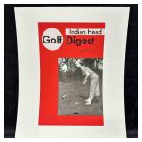 Golf Digest Indian Head Magazine Cover Reprint Spr