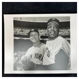 Mickey Mantle and Willie Mays Black and White Anal