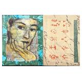Christine Peloquin Original Mixed Media On Wood X1