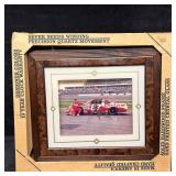 Joe Nemechek #87 NASCAR Yardley Clock Framed Denty