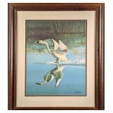 F39 Framed LE Ralph McDonald Whistling Swan Print
