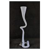 Glass Art Vase Light Blue Unique Glass Abstract Sw