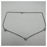 Triple Hearts Sterling Silver Necklace Duo Heart S