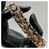 Milor Italy 925 Rose Gold Plated Chunky Geometric