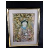 Sold Out Michio by Edna Hibel Exclusive Framed Pri