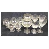 Set of 11 Stemmed Glasses