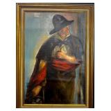L Alvarado Gentleman Portrait Oil Painting 1936