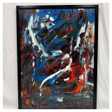 Abstract Expressionism Black Frame Artwork Express