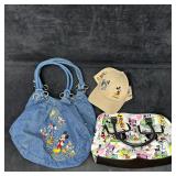 Disney Item Lot Hat and Two Handbags