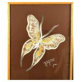 Vintage Framed Lucid Lines Wish I Could Fly Away