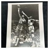 Analog Black and White Basketball Photo Print Kare