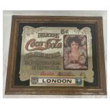 Vintage Coca-Cola Advertising Mirror Relieves Fati
