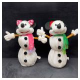 Disney Micky and Minnie Mouse Snowman Extendable P