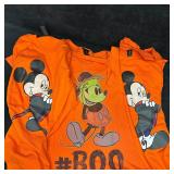 Three Disney Mickey Mouse Halloween T-Shirts Orang