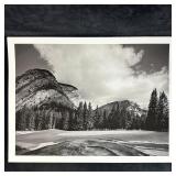 Black and White Inkjet Photograph Print Mountain G