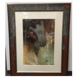 Original Fine Oil Abstract by Sebastian Alterera o