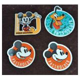 4 Disney Mickey Mouse & Pluto Passholder Magnets