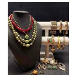 14pc Gold and Jewel Toned Dryads Grove Costume Jew