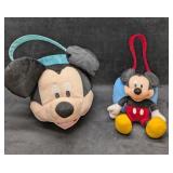 2 Disney Mickey Mouse Plush Baskets