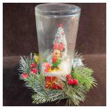 Minnie Mouse Christmas Decor Wreath Glass Decorati